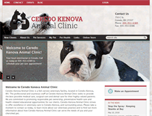 Tablet Screenshot of ceredokenovaanimalclinic.com